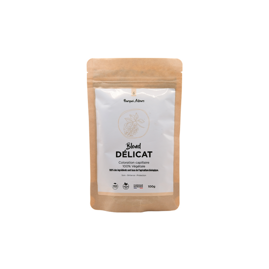 Coloration Végétale Blond Délicat – Reflets Beige Subtils & Brillance – 100 g