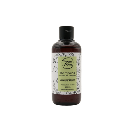 Shampoing Naturel Aloe Vera & Bambou – Volume & Légèreté pour Cheveux Fins – 250 ml