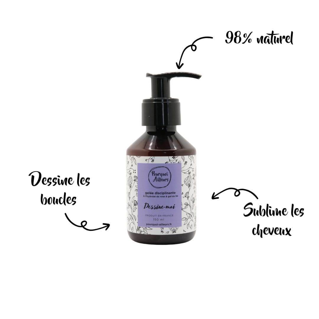 Gelée Disciplinante « Dessine-moi » – Définition Naturelle & Contrôle des Boucles – 150 ml