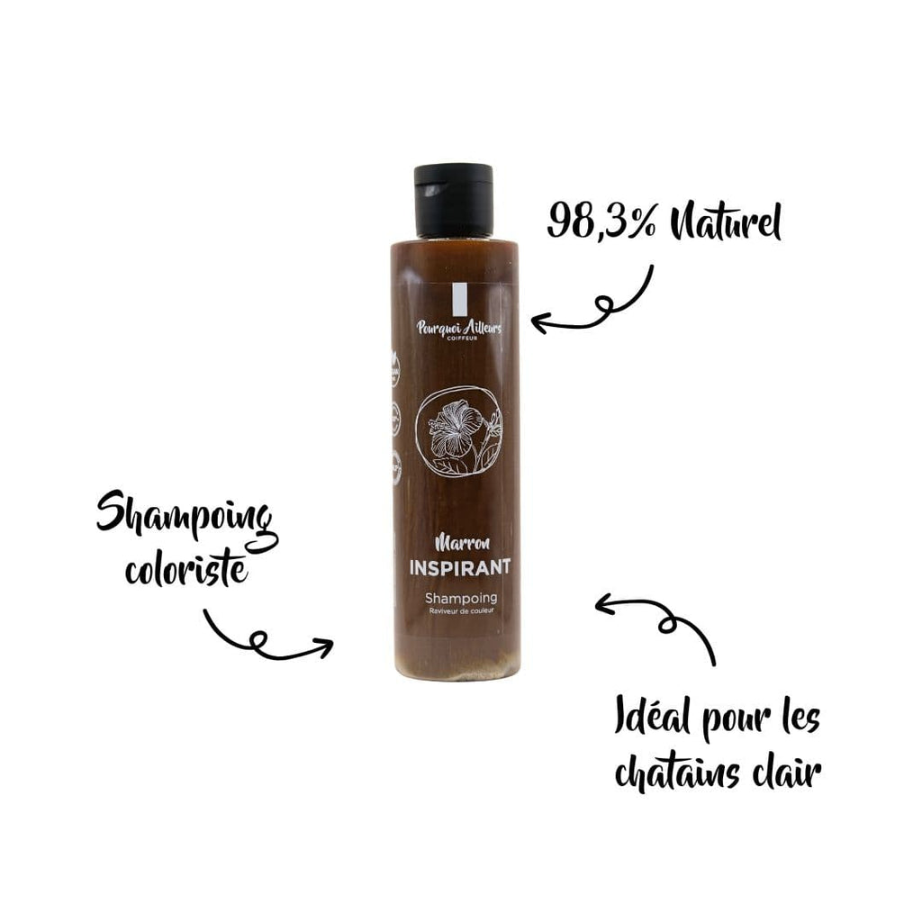 Shampoing Repigmentant Marron Inspirant – Reflets Marron clair  – 200 ml