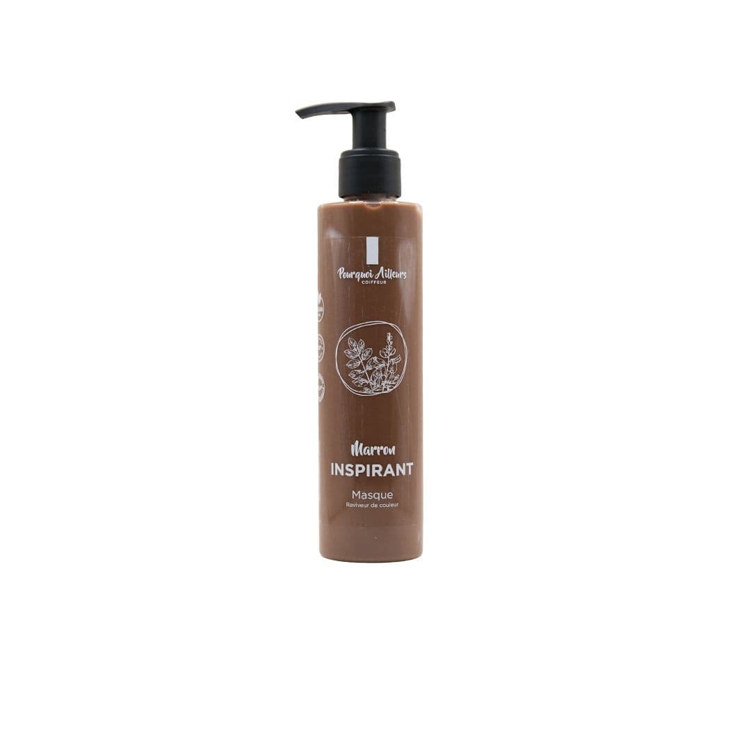 Masque Coloriste Marron Inspirant – Reflets Noisette & Nutrition Profonde – 200 g