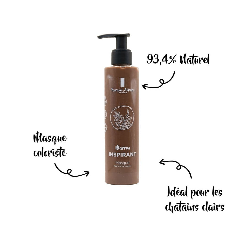Masque Repigmentant Marron Inspirant – Reflets Marron clair  – 200 g