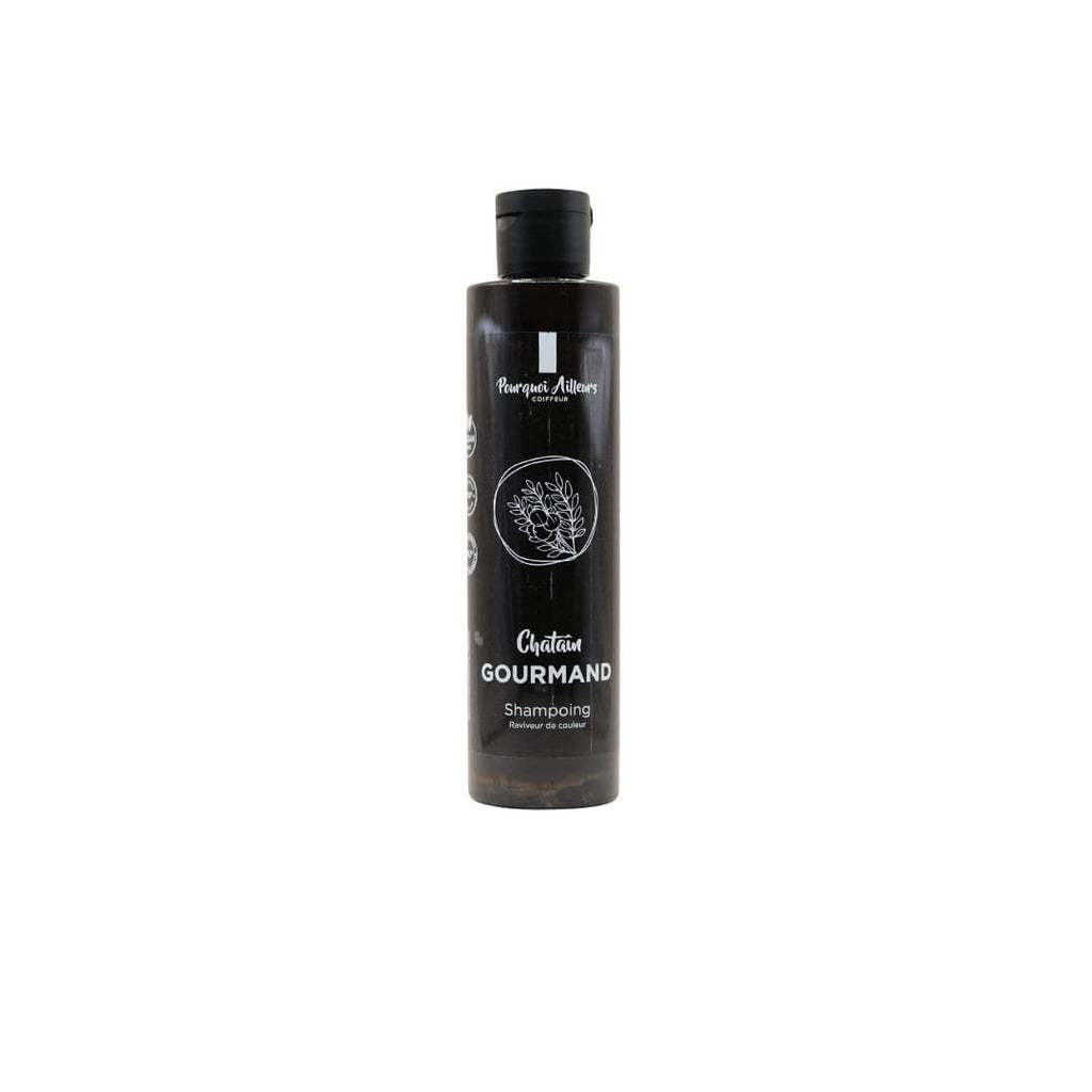 Shampoing Repigmentant Châtain Gourmand – Reflets Marron foncé  – 200 g