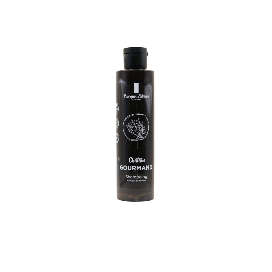 Shampoing Coloriste Châtain Gourmand – Reflets Miel & Éclat Naturel – 200 g