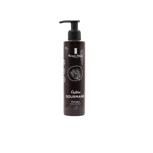 Masque Coloriste Châtain Gourmand – Reflets Miel & Soin Nourrissant – 200 g