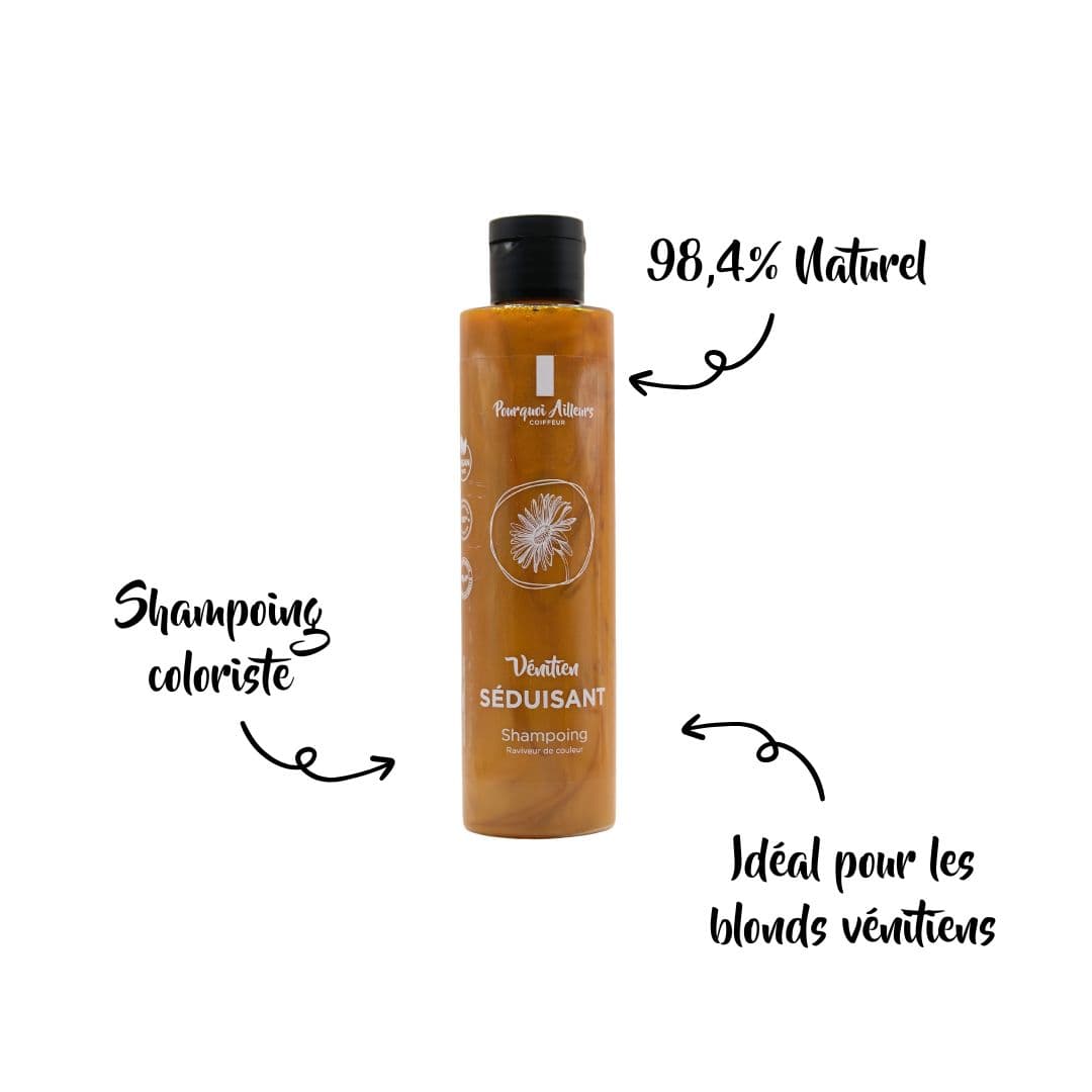 Shampoing Coloriste Vénitien Séduisant – Reflets ambrés & Lumière Naturelle – 200 g