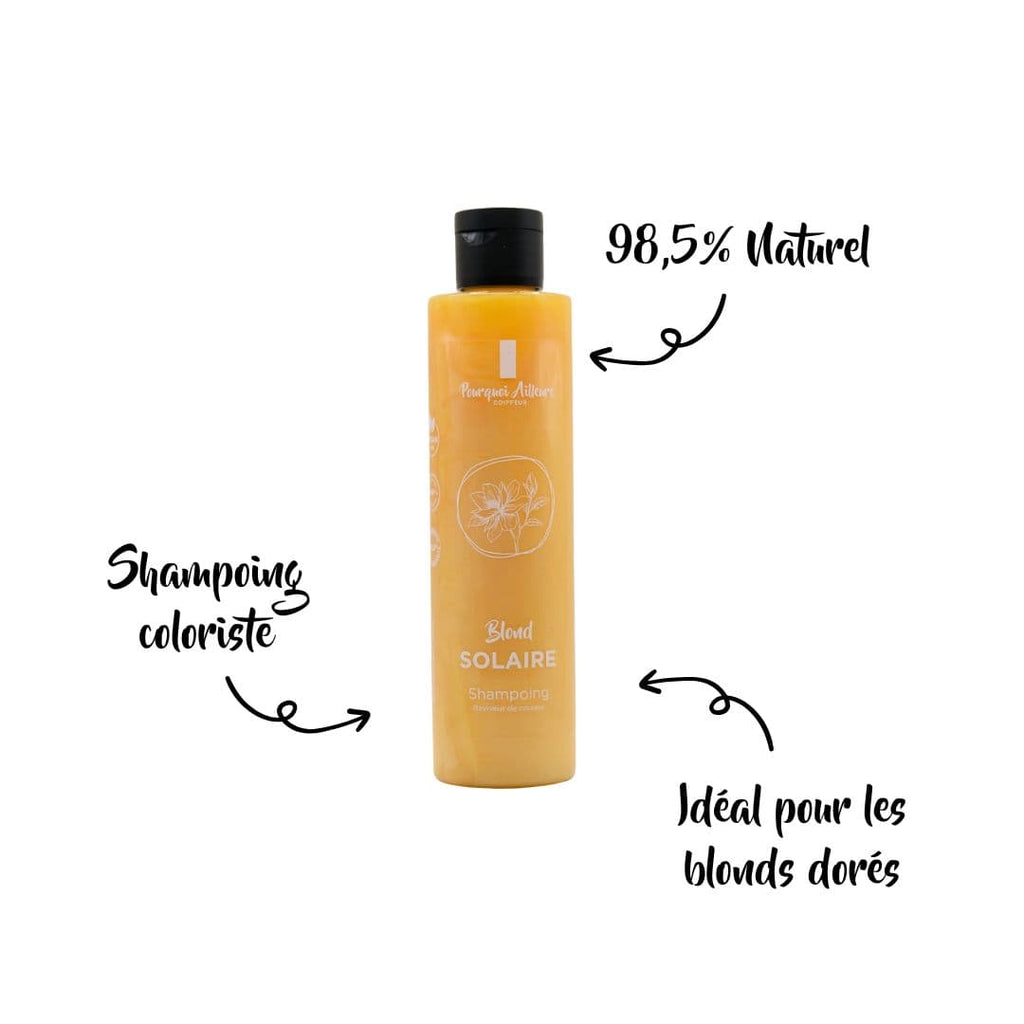 Shampoing Coloriste Blond Solaire – Reflets Dorés & Éclat Lumineux – 200 ml