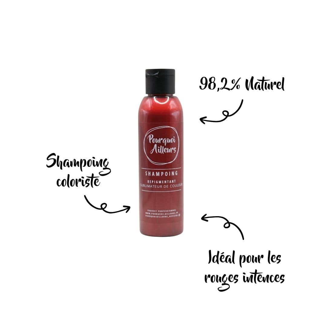 Shampoing Coloriste Rouge Spontané – Reflets Intenses & Vibrants – 200 g