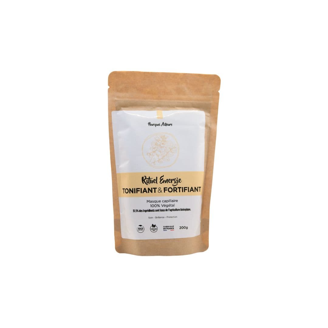Rituel Énergie – Masque Capillaire Tonifiant & Fortifiant 100 % Naturel – 200 g
