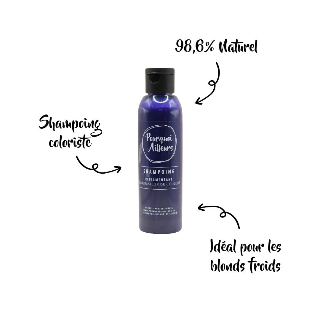 Shampoing Coloriste Déjaunisseur Prévenant – Reflets Froids & Éclat Équilibré – 150 g