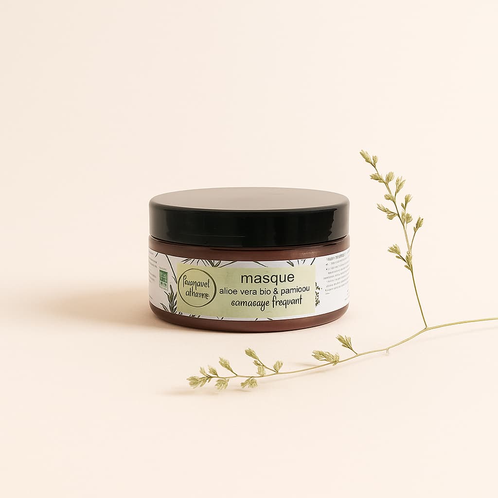 Masque Cheveux Aloe Vera & Bambou – Volume & Hydratation Légère – 200 ml
