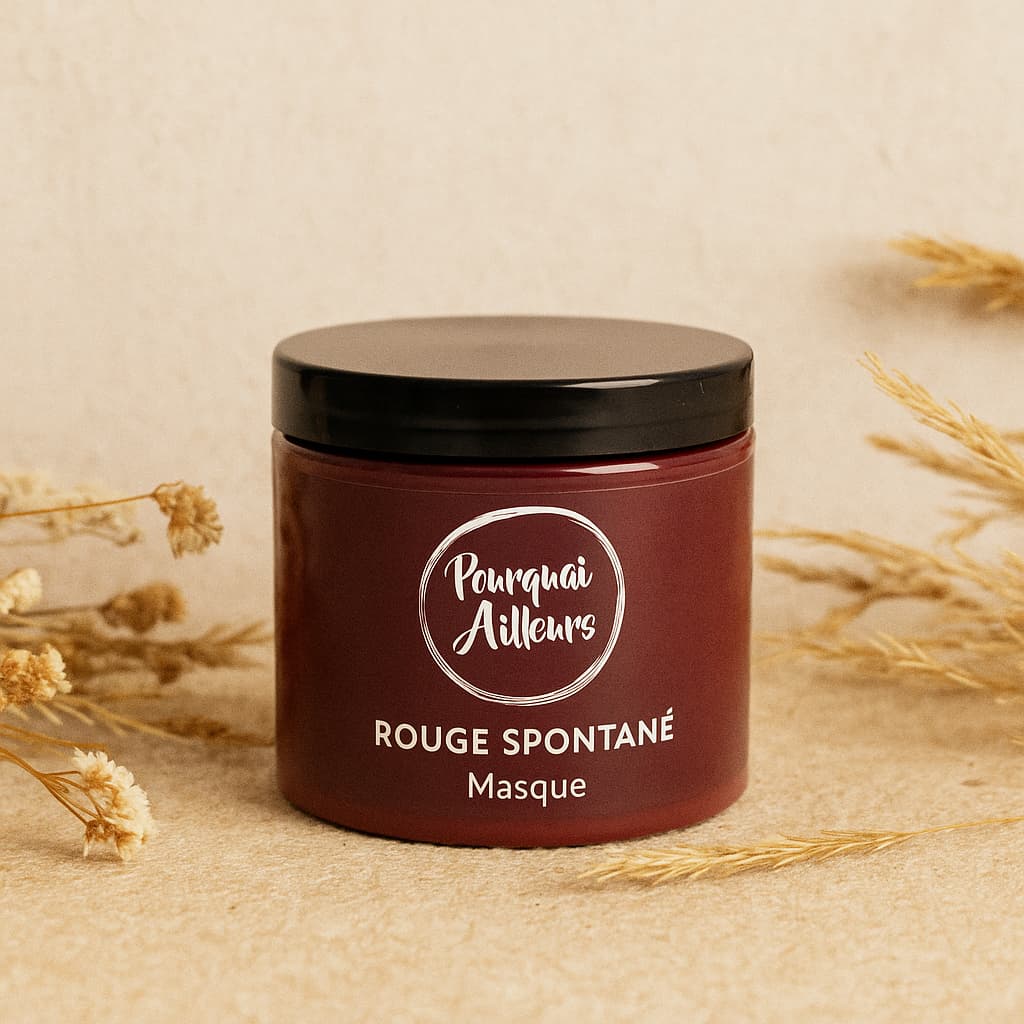 Masque Coloriste Rouge Spontané – Reflets Profonds & Soin  repigmentant  – 150 g