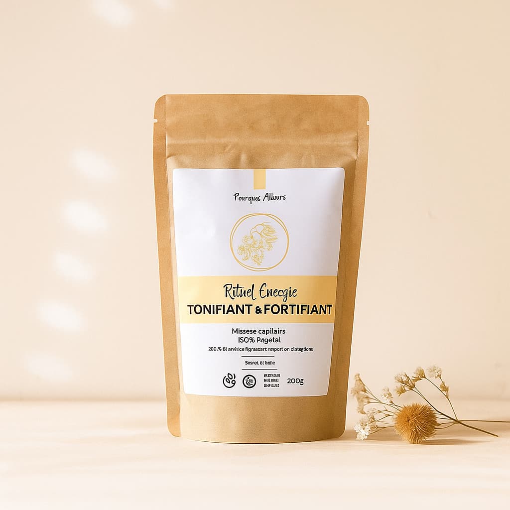 Rituel Énergie – Masque Capillaire Tonifiant & Fortifiant 100 % Naturel – 200 g