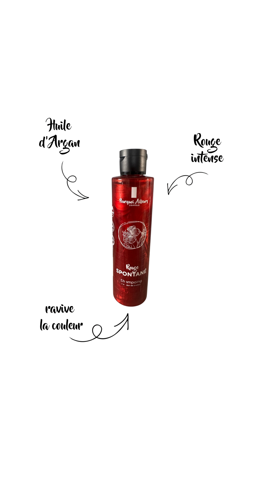Shampoing Repigmentant Rouge Spontané – Reflets rouge intense – 200 ml
